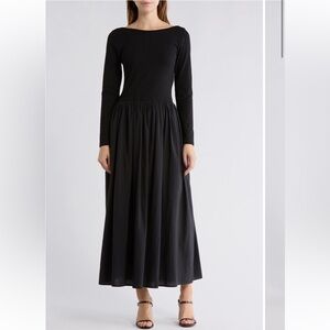 Wayf Black Colorblock Long
Sleeve Dress